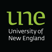 university of new endland logo